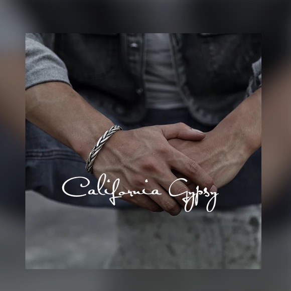 S925 Braided Sterling Silver Mens Bracelet - Picture 3 of 11